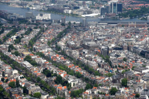 Amsterdam from 2000ft Altitude